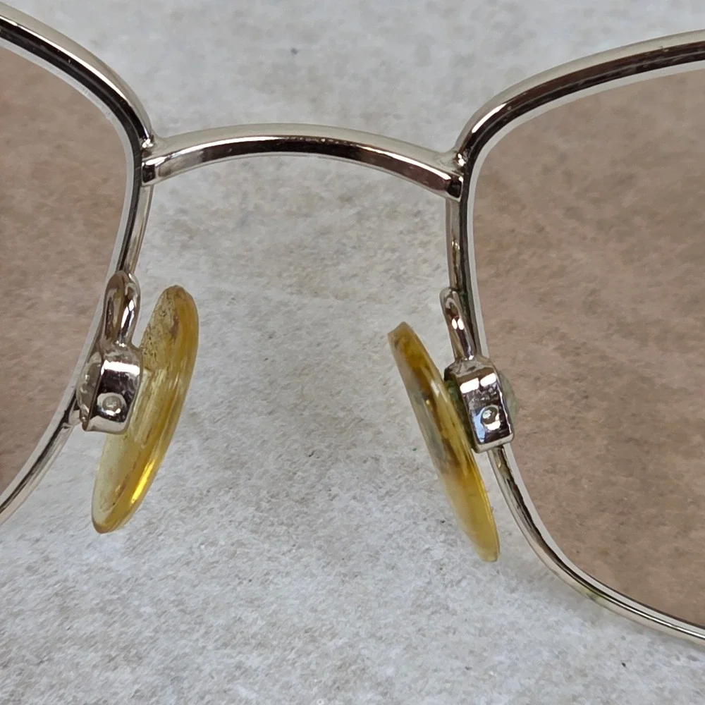 Gloria Vanderbilt M25 Gold Purple Oval Eyeglasses Frames Zyloware 123mm Vintage‎